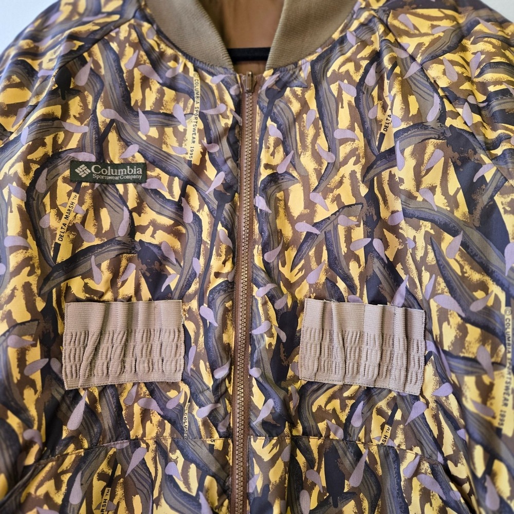 Vintage 90's Columbia Delta Marsh 1995 Men's L Camouflage Hunting Reversible Jac
